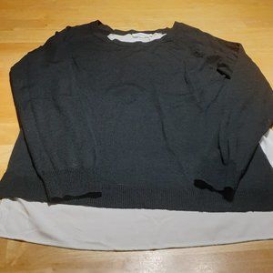 Calvin Klein Women Small Black & Cream Sweater